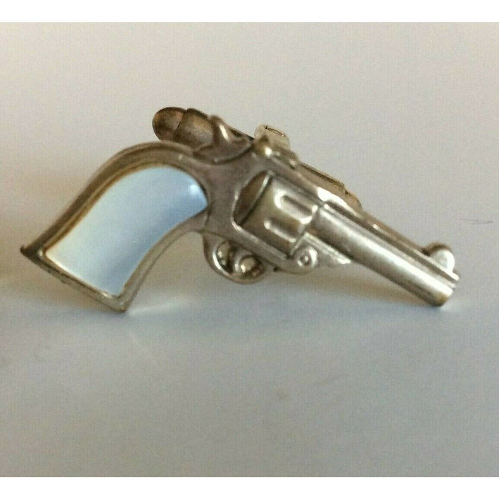 Vintage Western Cowboy Revolver Gun Cuff Links - Picture 2 of 7